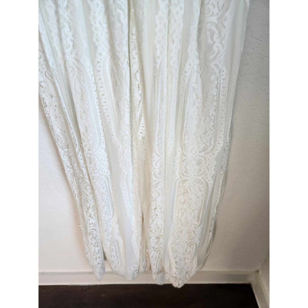 Bella Ella Lace White Maxi Dress Size Large New with tags - Picture 6 of 11